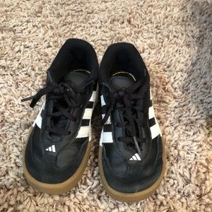 Boys Black and White Adidas Soccer shoes